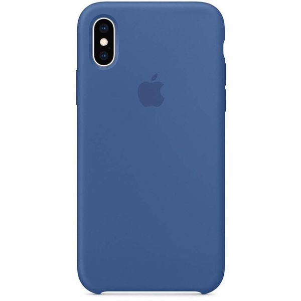 Apple Silicone Backcover iPhone Xs / X - Delft Blue