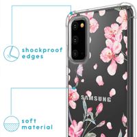 imoshion Design hoesje met koord Samsung Galaxy S20 - Blossom Watercolor