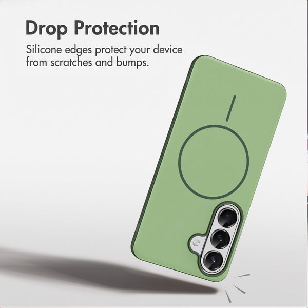 imoshion Colour Back Cover with Thin MagSafe Ring Samsung Galaxy S26 - Dark Green