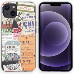 imoshion Design hoesje iPhone 13 - Reizen - Multicolor