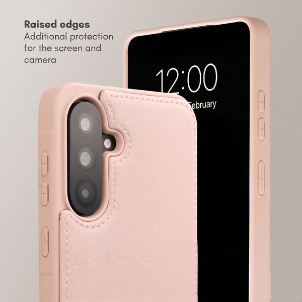 Selencia Nova Phone Case with Cord and Card Holder Samsung Galaxy A36 - Dusty Rose