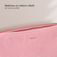 Selencia Corduroy Laptop hoes 13-14 inch - Laptopsleeve - Soft Blush