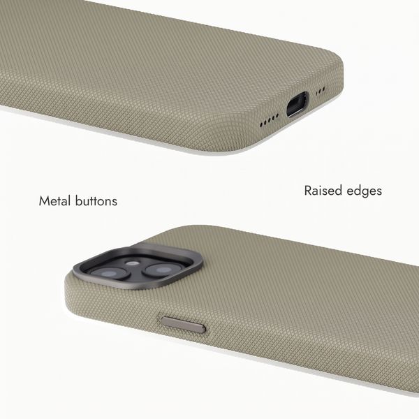 Accezz Mesh Back Cover with MagSafe Apple iPhone 15 - Dark Grey