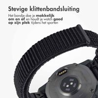 imoshion QuickFit® Nylon bandje Garmin Watch | 22 mm aansluiting - Zwart