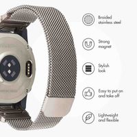 imoshion QuickFit® Milanese Band - Garmin 22 mm Connector - Size L/XL - Starlight