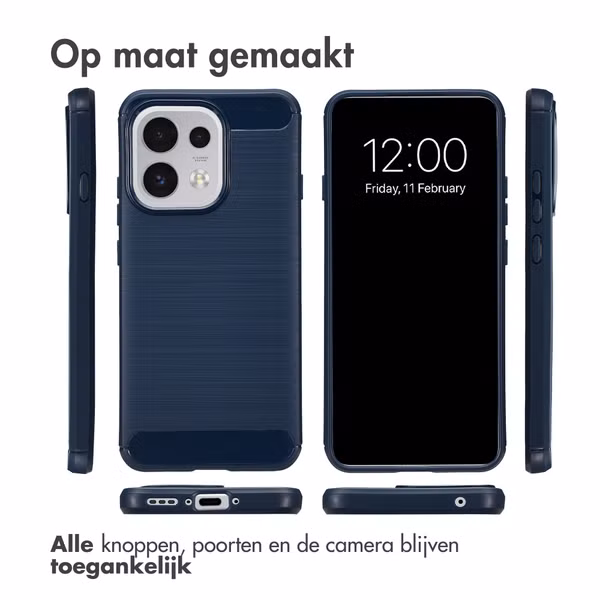 imoshion Brushed Backcover Oppo Reno 16 F - Donkerblauw