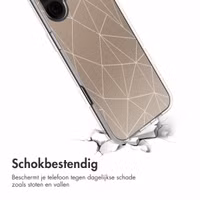 imoshion Design hoesje Apple iPhone 16 - Graphic Lines Beige