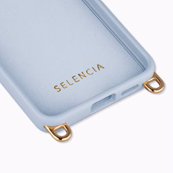 Selencia Rivièra MagSafe Backcover met afneembare haakjes Samsung Galaxy A57 (5G) - Powder Blue