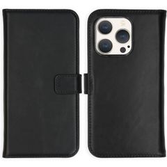 Selencia Genuine Leather Book Case Apple iPhone 15 Pro - Black