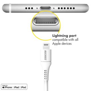 Accezz Lightning naar USB kabel iPhone 6 Plus - MFi certificering - 0,2 meter - Wit