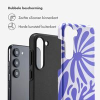 Selencia Vivid Backcover Samsung Galaxy S23 - Modern Bloom Sapphire Blue