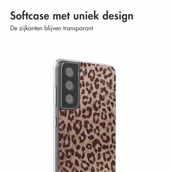 imoshion  Design hoesje Samsung Galaxy S21 FE - Leopard Mood