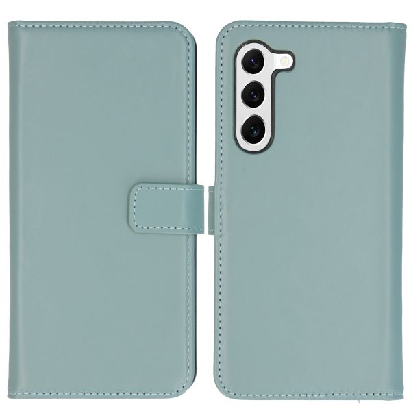 Selencia Echt Lederen Bookcase Samsung Galaxy S23 Plus - Air Blue