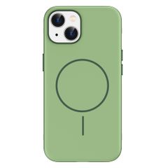 imoshion Color Backcover met Thin MagSafe Ring Apple iPhone 14 / 13 - Donkergroen