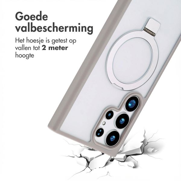 Accezz Ring Stand Backcover met MagSafe Samsung Galaxy S24 Ultra - Grijs