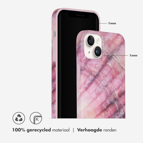 Selencia Aurora Fashion Backcover iPhone 14 Plus - Duurzaam hoesje - 100% gerecycled - Ocean Shell Purple