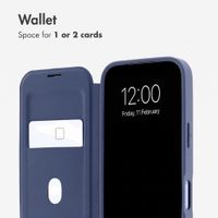 imoshion Transparent Wallet Case with MagSafe Apple iPhone 18 Pro Max / 17 Pro Max - Blue