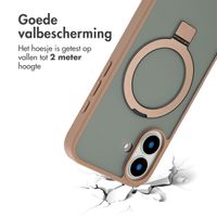 Accezz Ring Stand Backcover met MagSafe iPhone 16 - Brown