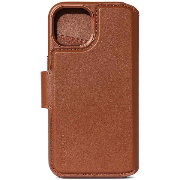Decoded 2 in 1 Leather Detachable Wallet Apple iPhone 15 - Bruin