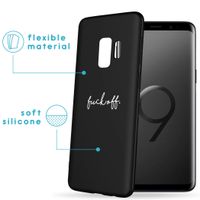 imoshion Design hoesje Samsung Galaxy S9 - Fuck Off - Zwart