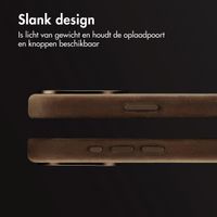 Accezz Vintage Leather Magsafe Backcover Apple iPhone 15 Pro Max - Rustic Brown