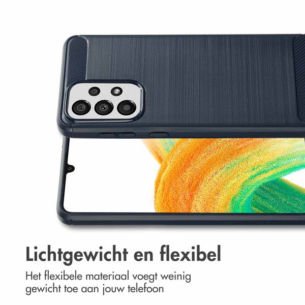 imoshion Brushed Backcover Samsung Galaxy A33 - Donkerblauw