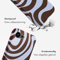 Selencia Vivid Backcover met MagSafe Apple iPhone 17e / 16e - Dream Swirl Chocolate