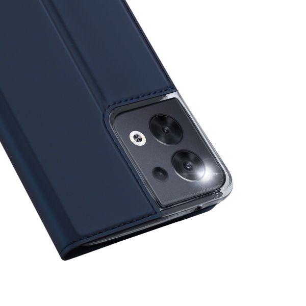 Dux Ducis Slim Softcase Bookcase Oppo Reno 8 5G - Donkerblauw