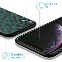 imoshion Design hoesje iPhone Xr - Luipaard - Groen / Zwart