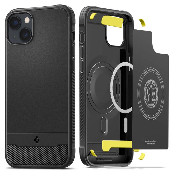 Spigen Rugged Armor Backcover MagSafe iPhone 14 Plus - Zwart