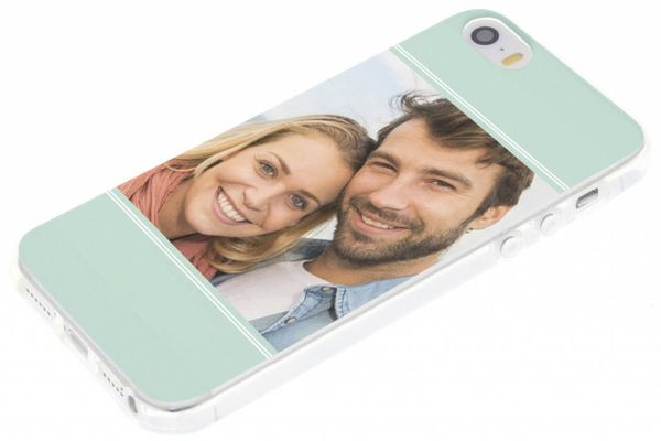 Ontwerp je eigen Apple iPhone 5 / 5s / SE gel hoesje - Transparant