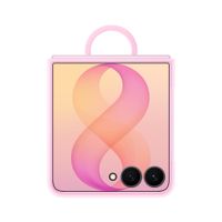 Samsung Silicone Magnet Cover Ring Samsung Galaxy Z Flip 8 - Roze
