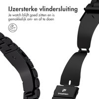 imoshion Stalen bandje Apple Watch Series 1 t/m 9 / SE (38/40/41 mm) | Series 10 (42 mm) - Zwart