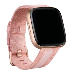 Fitbit Woven band Fitbit Versa / Versa 2 / Versa Lite - Maat S - Roze