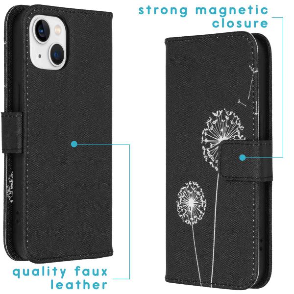 imoshion Design Softcase Bookcase iPhone 14 - Dandelion