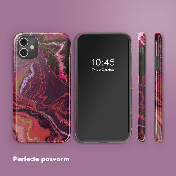 Selencia Vivid Tough Backcover iPhone 11 - Marble Purple