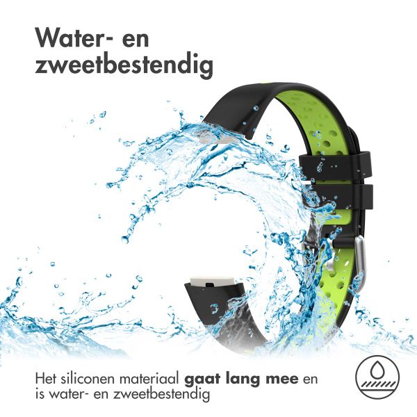 imoshion Siliconen sport bandje Fitbit Luxe - Zwart/Groen