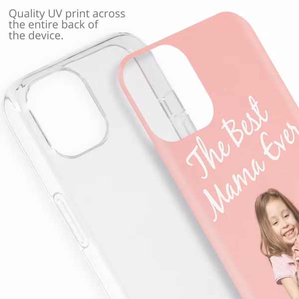 Ontwerp je eigen Apple iPhone 13 gel hoesje - Transparant