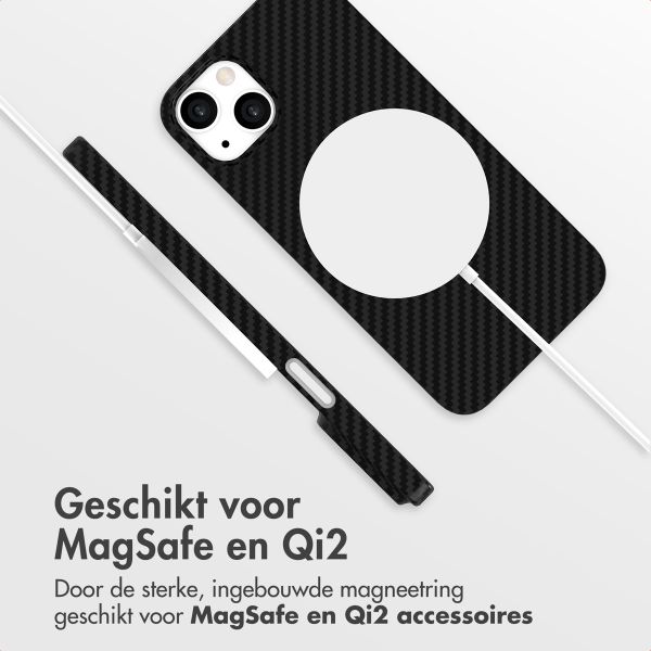 Accezz MagSafe Kevlar Backcover Apple iPhone 14 - Zwart