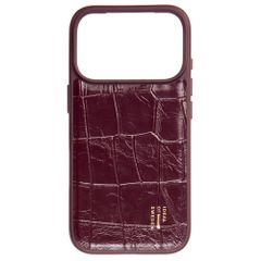 iDeal of Sweden Vegan Leather MagSafe Backcover Apple iPhone 18 Pro Max / 17 Pro Max - Fine Wine Croco