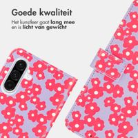 imoshion Design Bookcase Samsung Galaxy A36 - Dusty Rose Blossoms