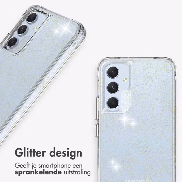 imoshion Clear Glitter Backcover Samsung Galaxy A54 (5G) - Goud