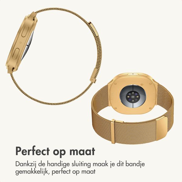 imoshion Milanees magnetisch bandje Samsung Galaxy Watch 9 (40/44mm) / Watch 8 (40/44mm) / Classic (46mm) - Goud