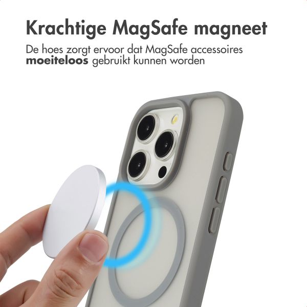 imoshion Color Guard Backcover met MagSafe iPhone 15 Pro - Grijs