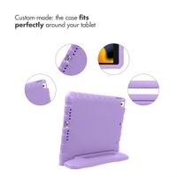 imoshion Kids-Proof Back Cover with Handle Apple iPad 9 (2021) 10.2 inch / iPad 8 (2020) 10.2 inch / iPad 7 (2019) 10.2 inch - Lila