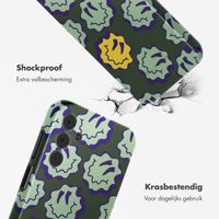 Selencia Vivid Backcover Samsung Galaxy A15 (5G) - Wavy Smiley Green