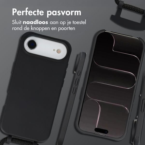 imoshion Color Backcover met afneembaar koord met MagSafe Apple iPhone Air - Zwart
