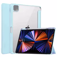 imoshion Trifold Hardcase Bookcase Apple iPad Pro 12.9 (2018/2020/2021/2022) - Lichtblauw