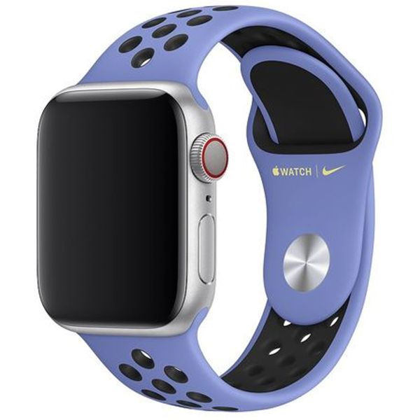 Apple Nike Sport Band Apple Watch Series 1-9 / SE - 38/40/41 mm / Series 10 - 42 mm - Royal Pulse/Zwart