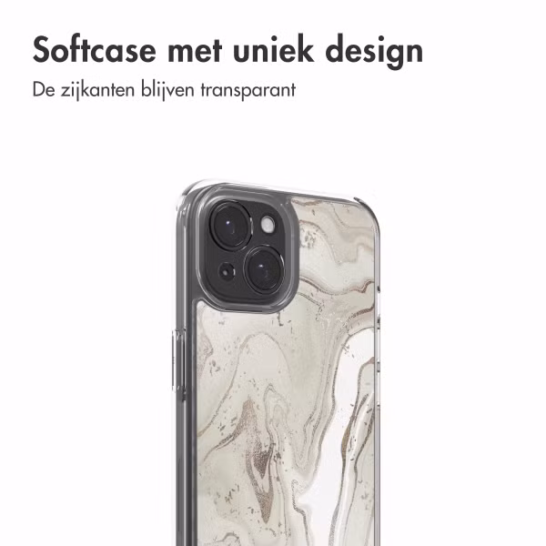 imoshion Design hoesje Apple iPhone 15 - Sandy Marble
